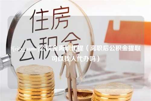 黔西公积金离职代提（离职后公积金提取可以找人代办吗）